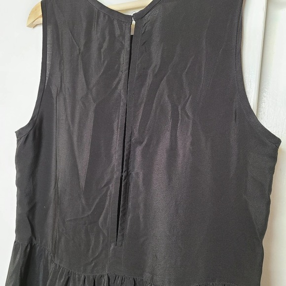 Joie Marciel B Silk Eyelet Dress Black Keyhole - Picture 6 of 7